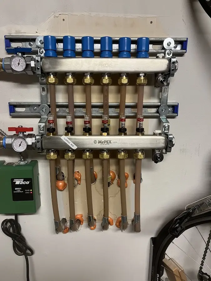 Plumber performing Leak Detection at a residential property in Saxon